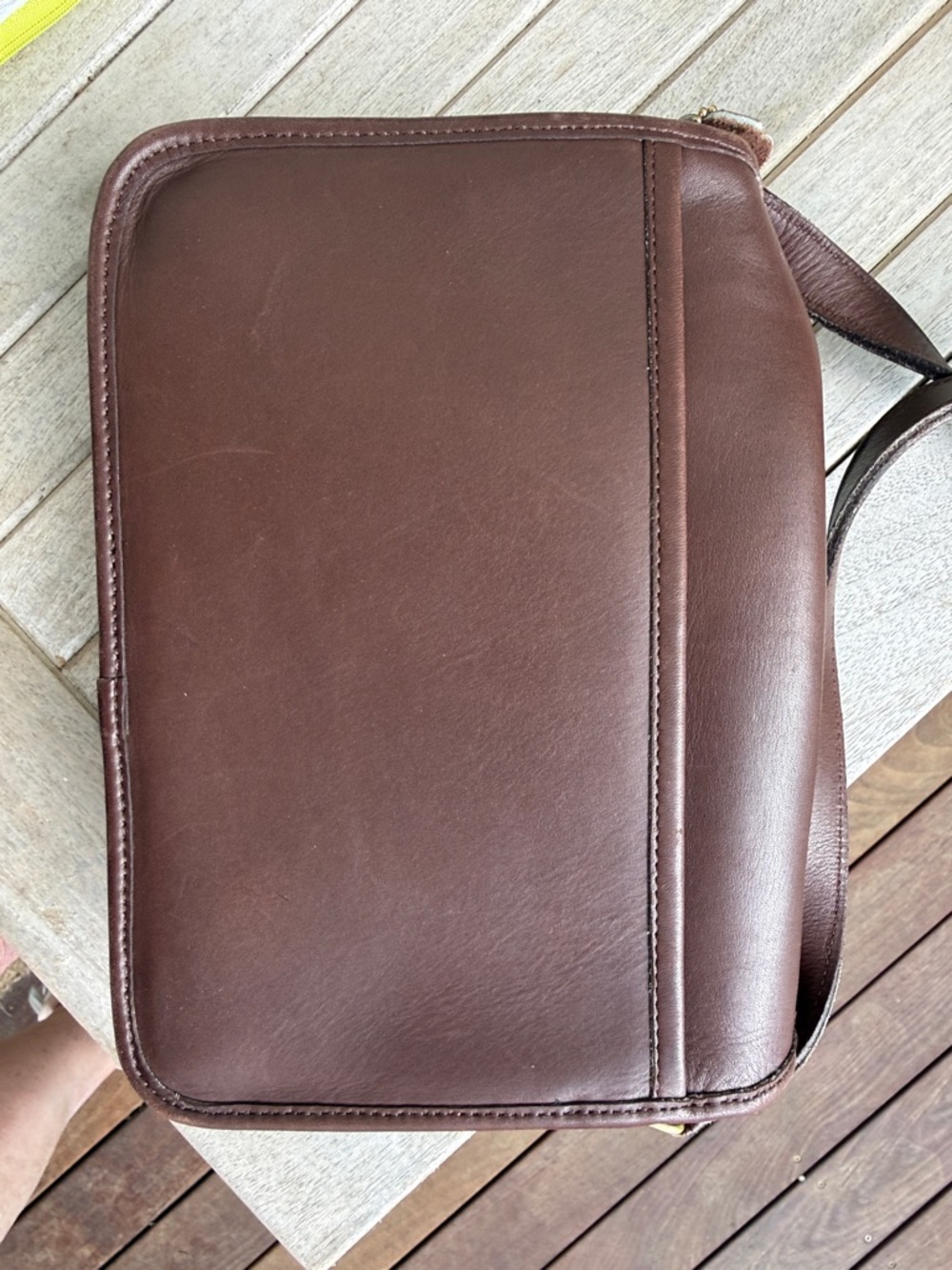 Coach Brown Leather Crossbody  with Turnlock - Picture 6 of 6
